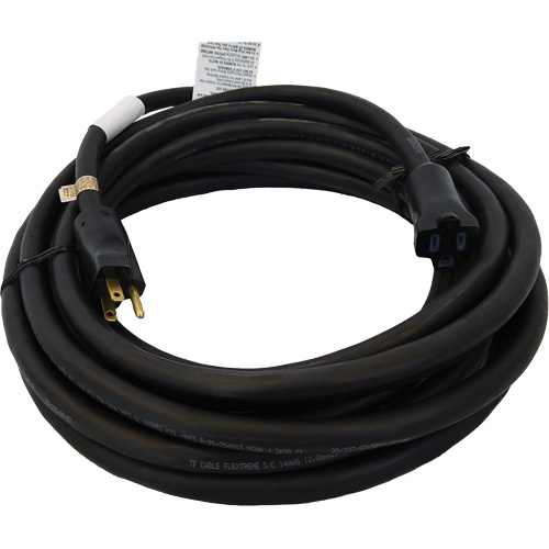 Heavy-Duty Neoprene Extension Cords, Indoor/Outdoor, SOOW, 14/3 AWG, 15 A, 25' We Share Industrial Supply