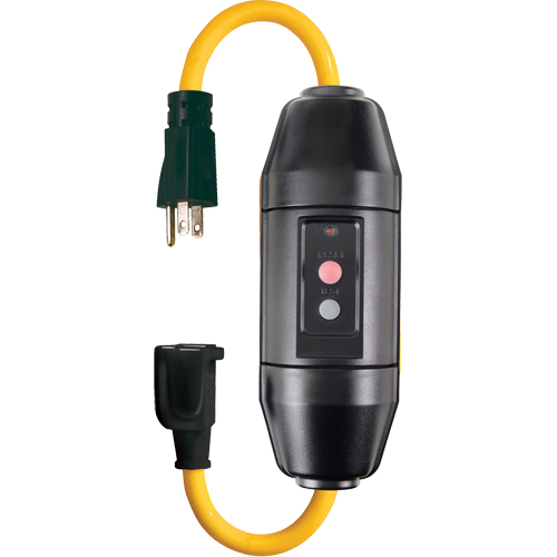 In-Line GFCI Cord Sets, 120 V, 20 A, 1-1/5' Cord We Share Industrial Supply