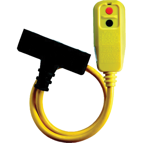 Cordons &agrave; trois prises avec disjoncteur de fuite &agrave; la terre, 120 V, 15 A, Cordon de 2' We Share Industrial Supply