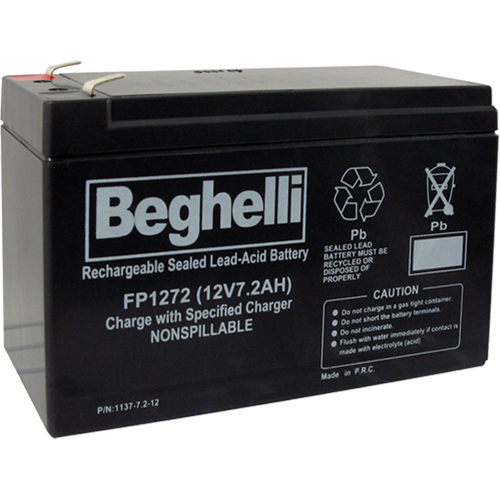 Blocs-piles scell&eacute;s au plomb-acide, 12 V, 7,2 Ah We Share Industrial Supply