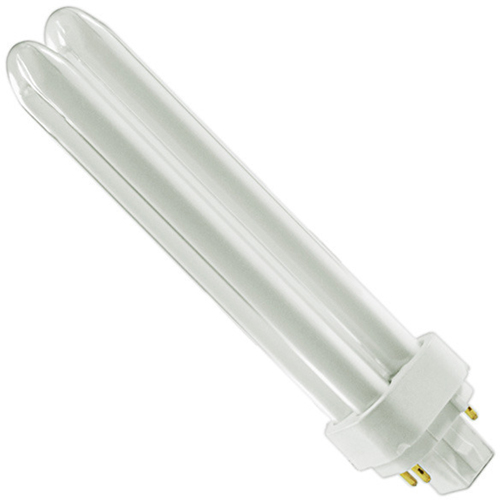 Ampoules fluorescentes compactes, T4, 26 W, 4100 K, Base G24Q-3, 12 000 h We Share Industrial Supply