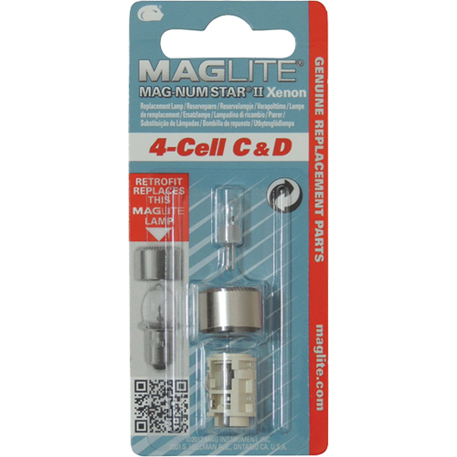 Ampoule de rechange pour lampe de poche &agrave; 4 piles C & D We Share Industrial Supply