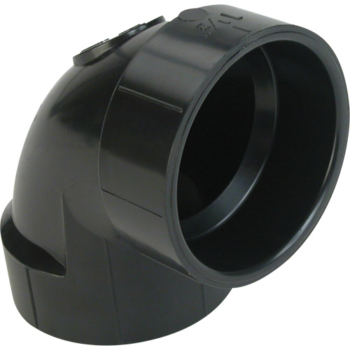 90° Closet Bend Elbow Fitting, Hub x Hub, Plastic, 4" x 3" We Share Industrial Supply