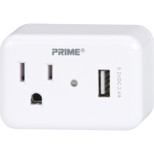 Prime&reg; USB Charger with Surge Protector We Share Industrial Supply