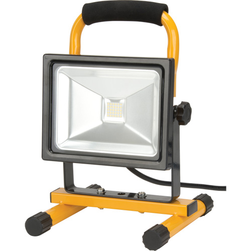 Portable Work Light, LED, 20 W, 2500 Lumens, Aluminum Housing We Share Industrial Supply