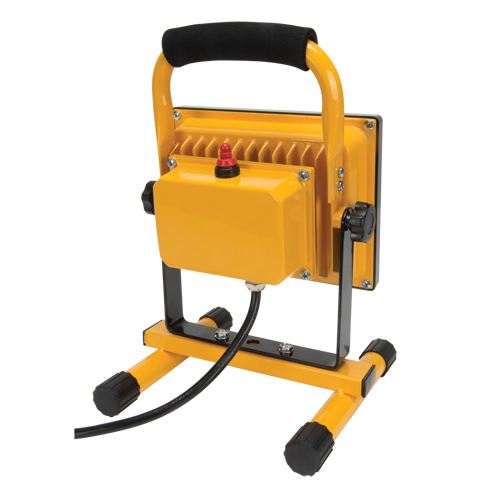 Portable Work Light, LED, 20 W, 2500 Lumens, Aluminum Housing We Share Industrial Supply