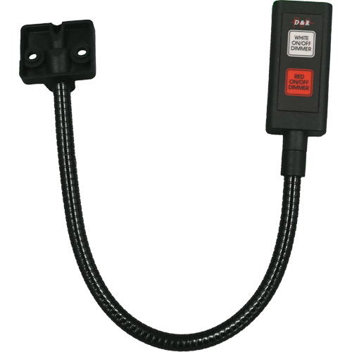 LED Gooseneck Maplight, 1 W, LED, 12" Neck, Black We Share Industrial Supply