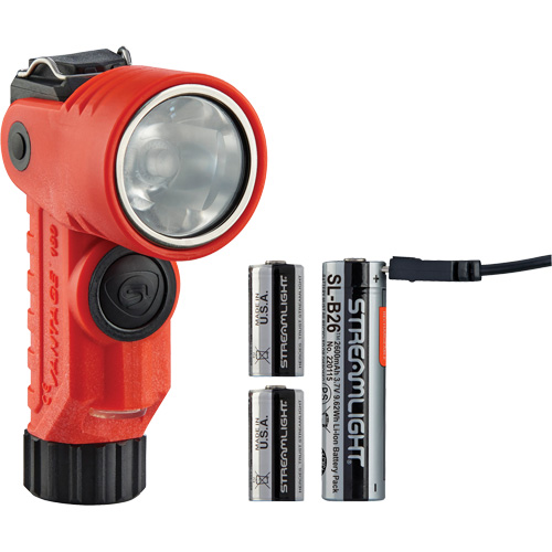 Lame de poche &agrave; alimentation multiple &agrave; angle droit pour casque Vantage 180 X, DEL, Piles Rechargeable/CR123A, Polym&egrave;re de nylon We Share Industrial Supply