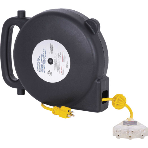 JPCR-1450 D&eacute;vidoir de rallonge en ABS, Int&eacute;rieur/ext&eacute;rieur, SJTW, AWG 14, 13 A, 45' We Share Industrial Supply