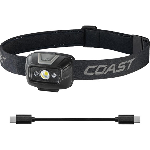 Lampe frontale projecteur &agrave; grand angle bicolore FL20R , DEL, 520 lumens, 2,5 hres de fonctionnement, piles Rechargeable We Share Industrial Supply