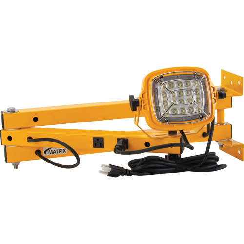 Lampe de quai, Bras 40", 50 W, Ampoule DEL, M&eacute;tal We Share Industrial Supply