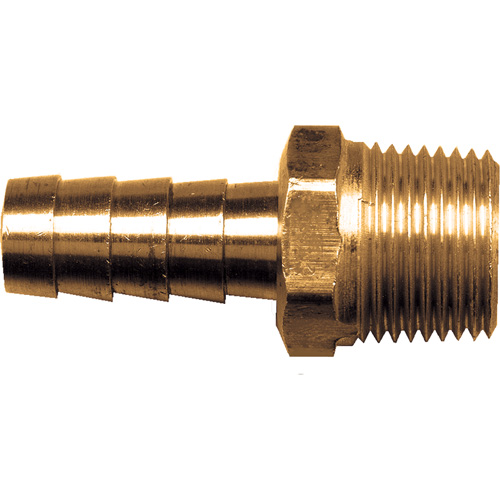 Hose Male Barb Pipe Coupler, Brass, 1/2" We Share Industrial Supply