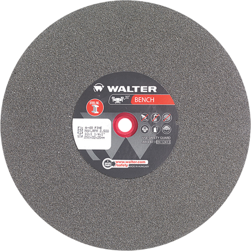 Bench Grinding Wheel, 10" x 1-1/4", 1" Arbor, 1 We Share Industrial Supply