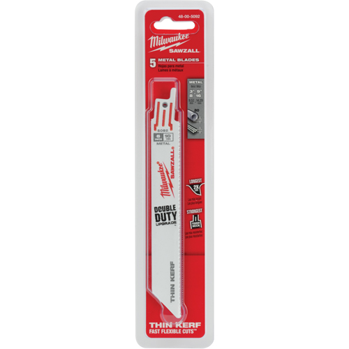Lame de scie pour m&eacute;tal Sawzall, Bim&eacute;tal, 10 Dents par pouce, 6" lo We Share Industrial Supply