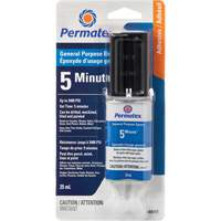 &eacute;poxy  5 minutes  &agrave; usage g&eacute;n&eacute;ral PermaPoxy, 29,5 ml, &eacute;poxyde, Deux composants, Transparent We Share Industrial Supply