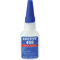 Prism 406 Instant Adhesive, Clear, Bottle, 0.7 fl. oz. We Share Industrial Supply