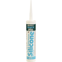 Scellant de silicone pour salle de bain et cuisine NuFlex 302 , 300 ml, Cartouche, Transparent We Share Industrial Supply