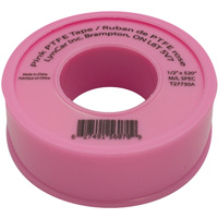 Teflon&reg; Tape, 520" L x 1/2" W, Pink We Share Industrial Supply