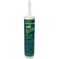 Agent d'&eacute;tanch&eacute;it&eacute; &agrave; base de silicone Dowsil 786, 300 ml, Cartouche, Blanc We Share Industrial Supply