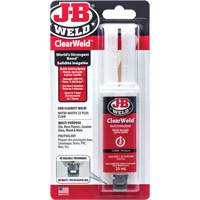 Adh&eacute;sif ClearWeld, 25 ml, Seringue, Deux composants, Transparent We Share Industrial Supply