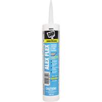 Scellant de silicone, acrylique et latex de qualit&eacute; sup&eacute;rieure pour moulures et garnitures Alex Flex, 300 ml, Cartouche, Blanc We Share Industrial Supply