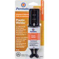 Colle &eacute;poxyde Plastic Welder, 25 ml, Seringue, Deux composants, Blanc cass&eacute; We Share Industrial Supply