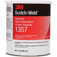Neoprene High-Performance Contact Adhesive, Can, 32 fl. oz., Grey We Share Industrial Supply