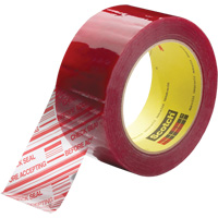 Ruban d'emballage avec message de s&eacute;curit&eacute; Scotch 3779, Adh&eacute;sif Acrylique, 1,8 mils, 48 mm (2") x 914 m (2998') We Share Industrial Supply