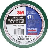 Ruban en vinyle 471, 50,8 mm (2") la x 32,9 m (108') lo, 5,2 mils, Vert We Share Industrial Supply
