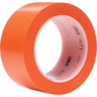 Ruban en vinyle 471, 50,8 mm (2") la x 32,9 m (108') lo, 5,2 mils, Orange We Share Industrial Supply