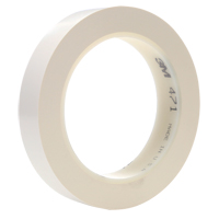 Ruban en vinyle 471, 25,4 mm (1") la x 32,9 m (108') lo, 5,3 mils, Blanc We Share Industrial Supply