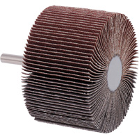 Mounted Flap Wheel, A80 Grit, 3" x 2" x 1/4" We Share Industrial Supply