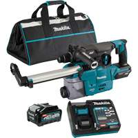 XGT Brushless Cordless SDS-Plus Rotary Hammer with DX10 Dust Extraction Attachment, 40 V, 1-3/16", 3 ft-lbs, 0-840 RPM We Share Industrial Supply