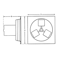 Ventilateur d'&eacute;chappement 12" s&eacute;rie panneau 1SP We Share Industrial Supply