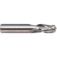 Fraise en bout sph&eacute;rique, 1/8" dia., 4 cannelures, Carbure We Share Industrial Supply