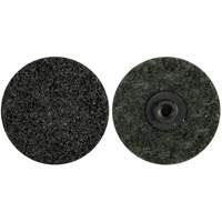 Disques non tiss&eacute;s &agrave; changement rapide, 2" dia., Grain Extra grossier, Oxyde d'aluminium We Share Industrial Supply