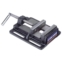 Drill Press Vise, 3" Jaw Width, 0" Throat Depth, Bench Mount Base We Share Industrial Supply