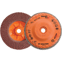 Disque &agrave; lamelles Enduro-Flex, 4-1/2" x 5/8"-11, Type 27, Grain 40, Alumine de zirconium We Share Industrial Supply