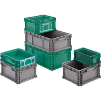 Syst&egrave;me de contenants d'exp&eacute;dition 4845 de StakPak Plus, 7-2/5" la x 12" p x 5" h, Vert moyen We Share Industrial Supply