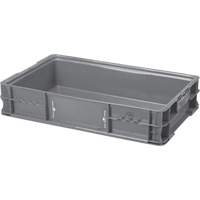 Syst&egrave;me de contenants d'exp&eacute;dition 4845 de StakPak Plus, 15" la x 24" p x 5" h, Gris We Share Industrial Supply