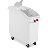 Mobile Ingredient Bins with Sliding Lid, 2.75 cu. ft. Capacity, 28" H x 13-13/100" W x 29-1/4" D We Share Industrial Supply