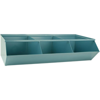 Sectional Bin Units, 100 lbs. Cap., 37" W x 20-1/2" D x 9-1/2" H, Blue We Share Industrial Supply
