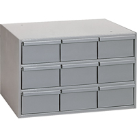 Industrial Drawer Cabinets, 9 Drawers, 17-1/4" W x 11-5/8" D x 10-7/8" H, Grey We Share Industrial Supply
