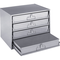 Casiers pour boîtes &agrave; compartiments, Acier, 4 compartiments, 20" la x 15-3/4" p, 15" h, Gris We Share Industrial Supply