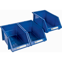 Bac empilable & &agrave; suspendre, 4-13/16" la, 3-3/16" h x 7-1/8" p, Bleu We Share Industrial Supply