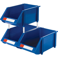 Stack & Hang Bin, 8-3/16" W x 6-3/16" H x 14" D, Blue We Share Industrial Supply