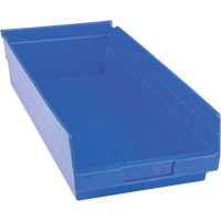 Bacs pour tablette en plastique, 8-3/8" la x 4" H x 17-7/8" p, Bleu, Capacit&eacute; 20 lb We Share Industrial Supply