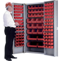 Armoire &agrave; combinaison avec porte creuse, 38" la x 24" p x 72" h, 36 tablettes We Share Industrial Supply