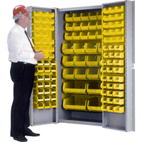 Armoire &agrave; combinaison avec porte creuse, 38" la x 24" p x 72" h, 36 tablettes We Share Industrial Supply