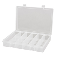 Boîtes &agrave; compartiments compactes en polypropyl&egrave;ne, 13-1/8" la x 9" p x 2-5/16" h, 6 compartiments We Share Industrial Supply